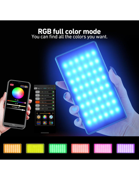 Luz de Foto RGB NA225 Nagnahz 10W Portátil 4000mAh Luz de Foto RGB NA225 Nagnahz 10W Portátil 4000mAh