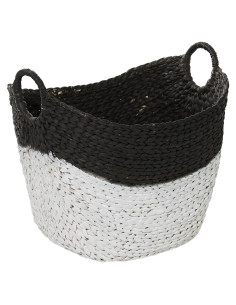 Cesta Decorativa Grande Deco 79 de Hierba Marina Negra 56x43x48cm