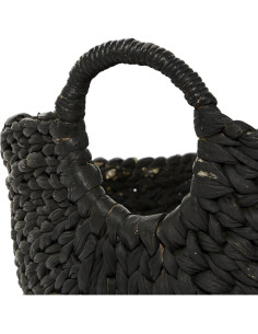 Cesta Decorativa Grande Deco 79 de Hierba Marina Negra 56x43x48cm 2