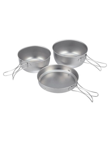 Juego de Cocina de Titanio Snow Peak 3 Piezas 0.77L 0.41L