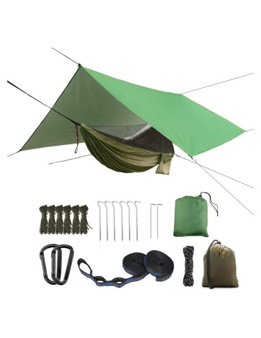 Hamaca de Camping YCD con Toldo Impermeable y Red Mosquitos