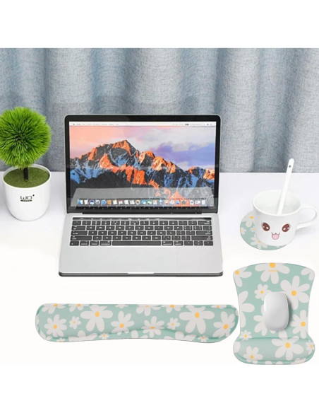 Almohadilla de Ratón Ergonómica MEGREZ con Soporte 3PCS Almohadilla de Ratón Ergonómica MEGREZ con Soporte 3PCS