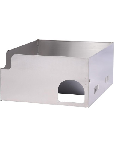 Paravientos Plegable REDCAMP de Acero Inoxidable para Estufa