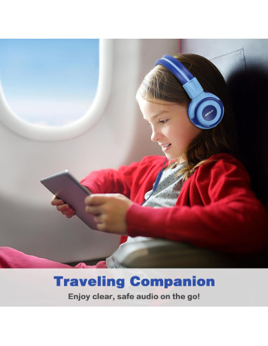 Auriculares para Niños SIMOLIO Bluetooth y Cable 75dB-94dB
