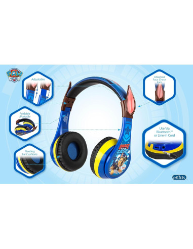 Auriculares Inalámbricos Bluetooth eKids Chase para Niños