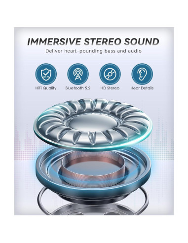 Auriculares Inalámbricos MUSICOZY Bluetooth 5.4 para Dormir
