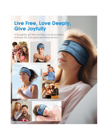 Auriculares Inalámbricos MUSICOZY Bluetooth 5.4 para Dormir