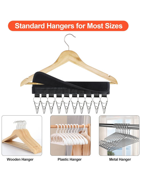 Soporte para Gorras de Béisbol Binboov 2 Pcs Clips Acero Inoxidable Soporte para Gorras de Béisbol Binboov 2 Pcs Clips Acero Inoxidable