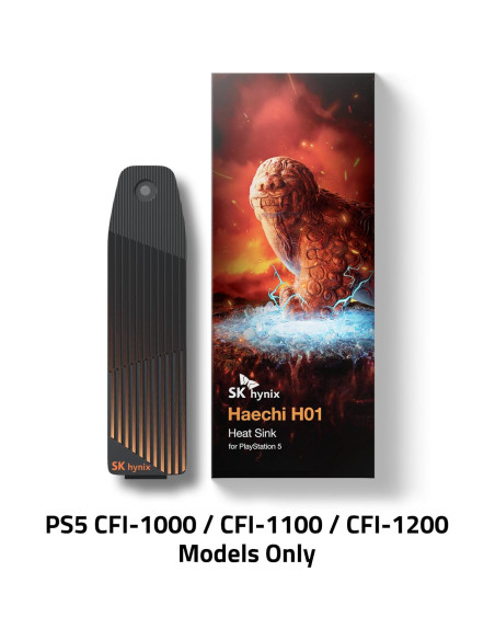Disipador NVMe M.2 SSD SK hynix para PS5 CFI-1000/1100/1200 Disipador NVMe M.2 SSD SK hynix para PS5 CFI-1000/1100/1200