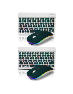 Teclado y Ratón Bluetooth Recargable Colina Verde - 2 Piezas