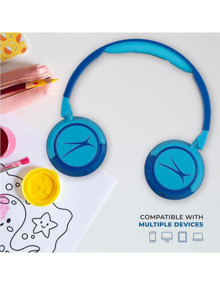 Auriculares Inalámbricos Altec Lansing Kid Safe - Azul Héroe Auriculares Inalámbricos Altec Lansing Kid Safe - Azul Héroe