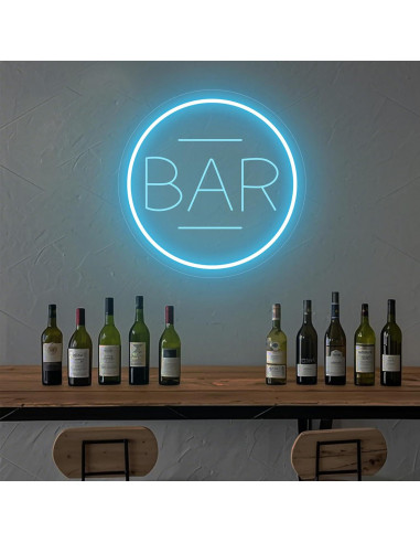 Cartel de Neón LED Personalizado 3D UOPUDSIR 25.4cm