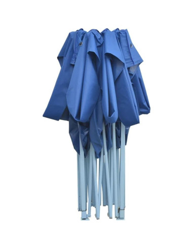 Carpa Plegable ULUYYUC 280x410 cm Azul Acero para Eventos