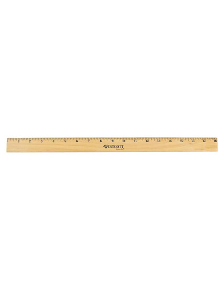 Regla de Madera Biselada Westcott 05018 45.72 cm Regla de Madera Biselada Westcott 05018 45.72 cm