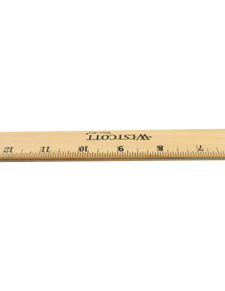 Regla de Madera Biselada Westcott 05018 45.72 cm Regla de Madera Biselada Westcott 05018 45.72 cm
