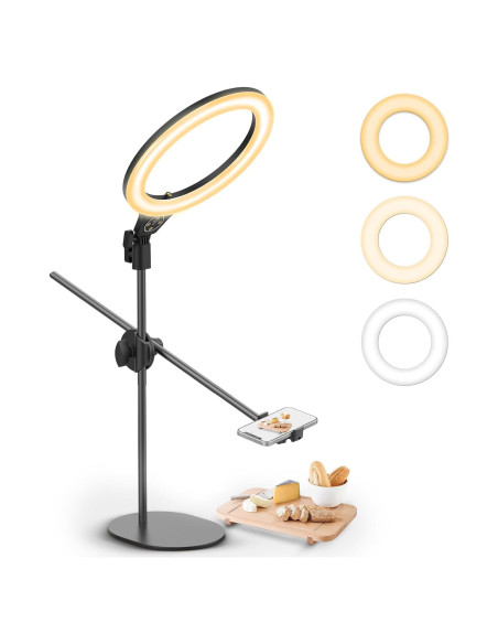Soporte de Luz de Anillo ULANZI 10" con Brazo Ajustable Soporte de Luz de Anillo ULANZI 10" con Brazo Ajustable