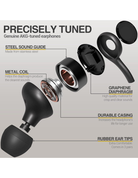 Auriculares Samsung AKG USB Tipo C in-Ear con Micrófono Auriculares Samsung AKG USB Tipo C in-Ear con Micrófono