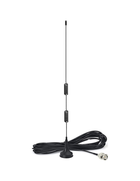 Antena de Escáner Bingfu BNC Macho 20-1300MHz Paquete de 2 Antena de Escáner Bingfu BNC Macho 20-1300MHz Paquete de 2