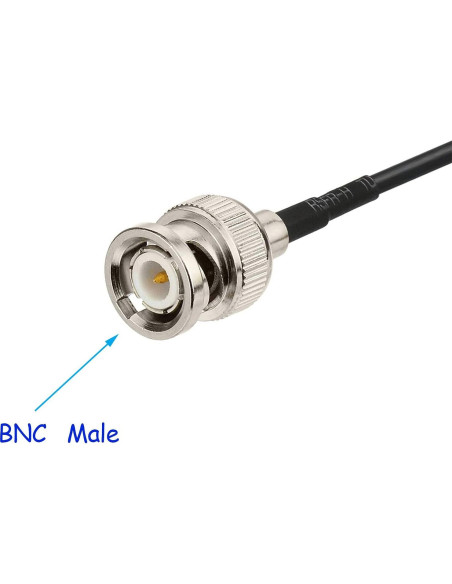 Antena de Escáner Bingfu BNC Macho 20-1300MHz Paquete de 2 Antena de Escáner Bingfu BNC Macho 20-1300MHz Paquete de 2