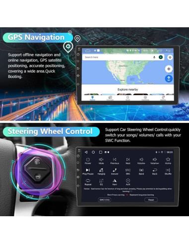 Estéreo de Coche Android 13 Litillbuly 2GB 32GB para Toyota