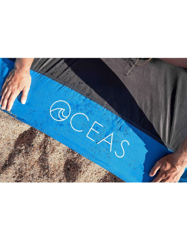 Manta de bolsillo Oceas Outdoor impermeable 152x140 cm azul