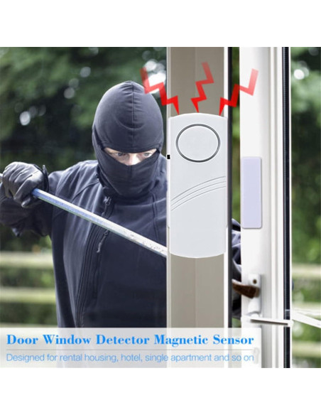 Alarma de Puerta y Ventana WimuPath 90dB - 12 Paquete Alarma de Puerta y Ventana WimuPath 90dB - 12 Paquete