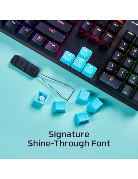 Kit de Teclas de Goma HyperX - 19 Teclas Texturizadas Azul Kit de Teclas de Goma HyperX - 19 Teclas Texturizadas Azul