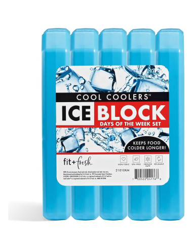 Paquete de Hielo Reutilizable Fit & Fresh Cool Coolers 5 Piezas