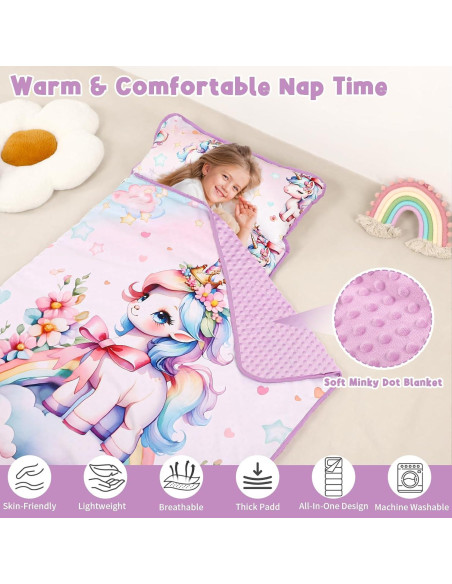 Colchoneta para Siesta HNHUAMING Extra Grande con Almohada y Manta Colchoneta para Siesta HNHUAMING Extra Grande con Almohada y Manta