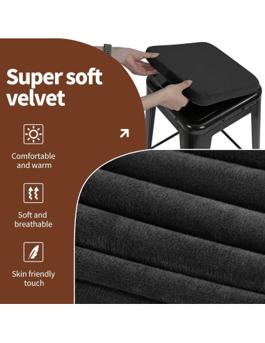 Cojines de Silla Magnéticos SINOSSO de Terciopelo - Set de 2