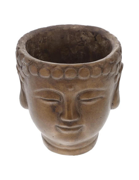 Maceta de Flor Buda Yardwe 13x12cm Bronce Cemento Decorativa Maceta de Flor Buda Yardwe 13x12cm Bronce Cemento Decorativa