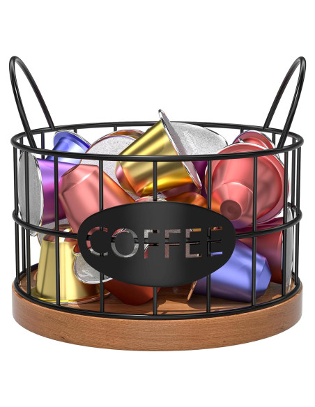 Soporte para cápsulas de café APOIMNA Negro 12.7x12.7 cm Soporte para cápsulas de café APOIMNA Negro 12.7x12.7 cm