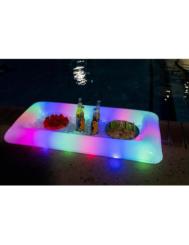Enfriador Buffet Inflable LED PoolCandy 121.92 cm para Fiestas