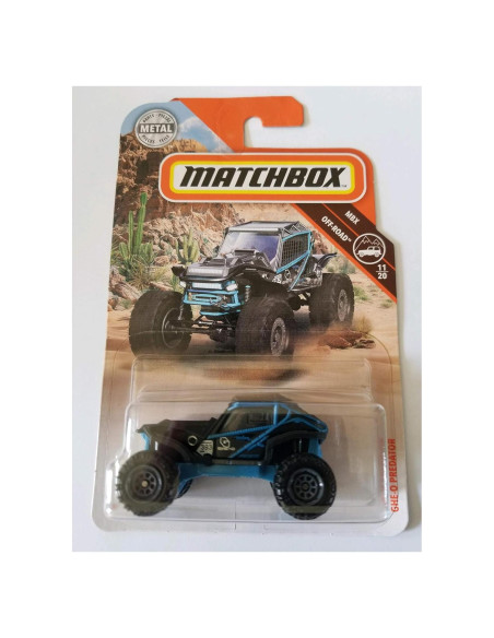 Matchbox GHE-O Predator 1:64 Die-Cast Negro/Azul Matchbox GHE-O Predator 1:64 Die-Cast Negro/Azul
