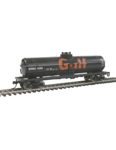 Carro Tanque HO 40' Walthers Gulf Oil con Ruedas de Metal 2