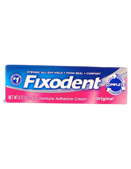 Crema Adhesiva para Dentaduras Fixodent Original 6x21g Crema Adhesiva para Dentaduras Fixodent Original 6x21g