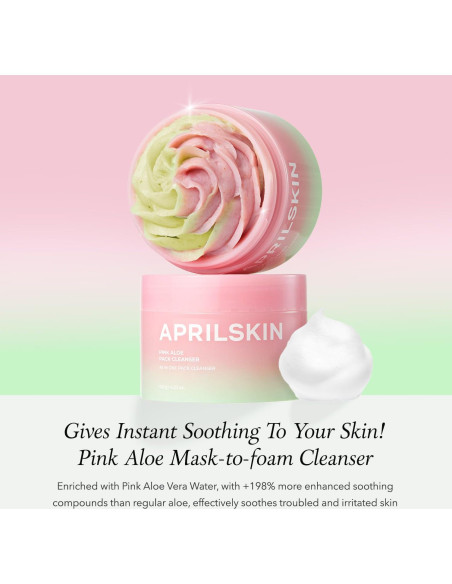 Limpiador Facial Aprilskin Aloe Rosa 189g Exfoliante Suave