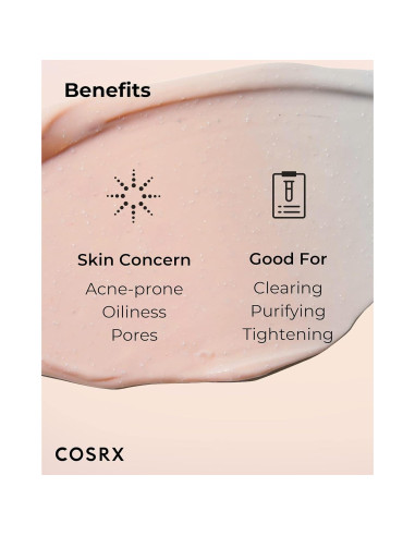 Máscara de Carbón Rosa COSRX 110g - Control de Poros y Acné