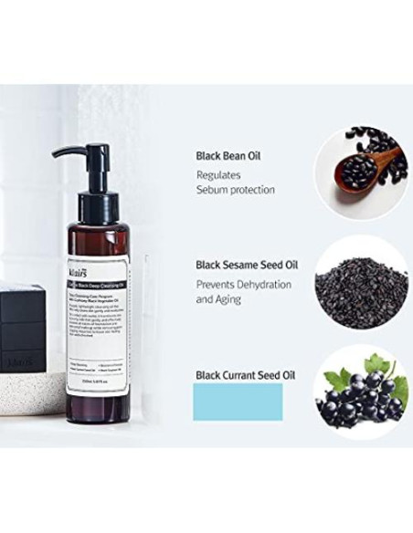 Aceite Limpiador Suave Negro Klairs 150ml - Piel Sensible Aceite Limpiador Suave Negro Klairs 150ml - Piel Sensible