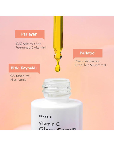 Suero de Brillo Vitamina C Hanskin 30ml - Ilumina Piel Radiante