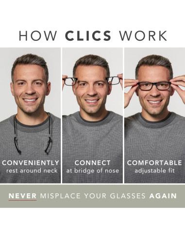 Gafas de Lectura Magnéticas CliC Azul Mate 2.5x S-XL