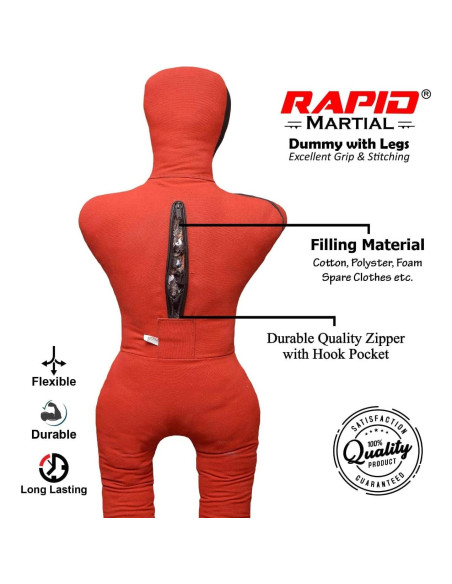 Muñeco de Lucha Rapid Martial 1.83m Sin Relleno MMA Muñeco de Lucha Rapid Martial 1.83m Sin Relleno MMA