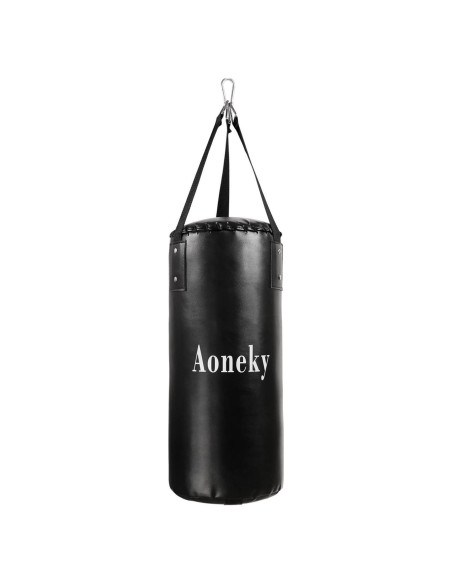 Saco de Boxeo Aoneky de Cuero 53 cm para Principiantes Saco de Boxeo Aoneky de Cuero 53 cm para Principiantes