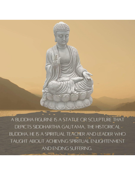 Estatua de Buda Meditador Bellaa 30.48 cm Resina Decorativa Estatua de Buda Meditador Bellaa 30.48 cm Resina Decorativa