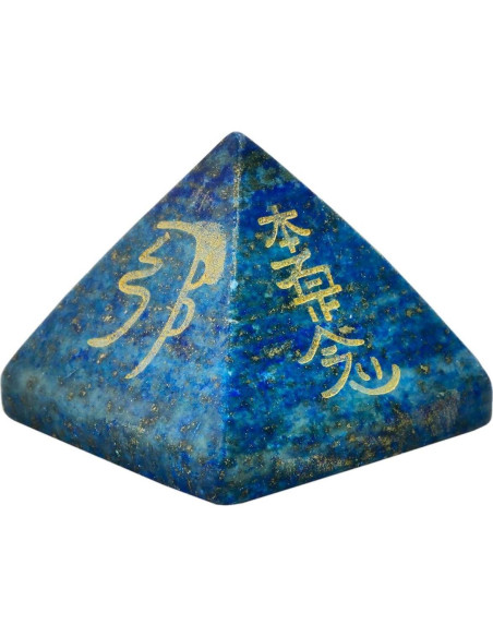 Pirámide de Cristal Lapis Lazuli Mookaitedecor con Chakra Pirámide de Cristal Lapis Lazuli Mookaitedecor con Chakra