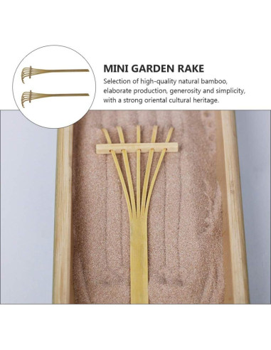 Mini Rastrillos de Jardín EXCEART 2 Piezas 13.5x4cm