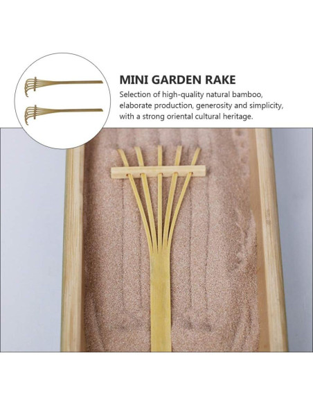 Mini Rastrillos de Jardín EXCEART 2 Piezas 13.5x4cm Mini Rastrillos de Jardín EXCEART 2 Piezas 13.5x4cm