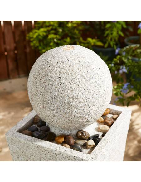 Fuente de Agua Exterior Glitzhome con Luz LED 102.24 cm Fuente de Agua Exterior Glitzhome con Luz LED 102.24 cm