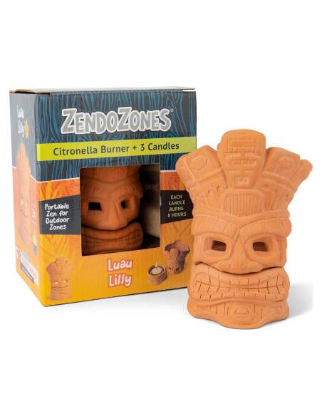Quemador de Velas de Citronela JT Eaton Luau Lilly 22.86 cm Quemador de Velas de Citronela JT Eaton Luau Lilly 22.86 cm