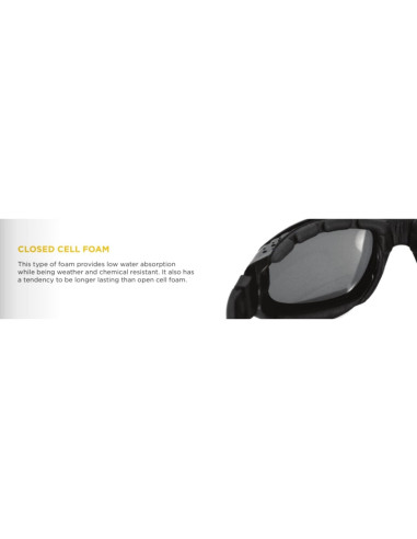 Gafas de Protección Bobster Crossfire, Marco Negro Mate, Lente Clara